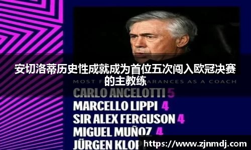 安切洛蒂历史性成就成为首位五次闯入欧冠决赛的主教练